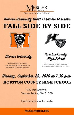 Mercer University Wind Ensemble Presents Fall Side-by-Side